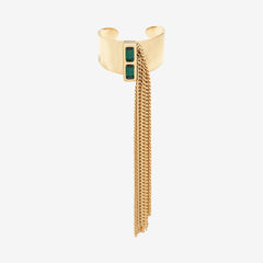 Bague émeraude plaquée or - VERTU