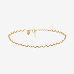 COLLIER CHOKER DORÉ - WAVE