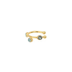 BAGUE D'OREILLE DRIB BLEU OPALE