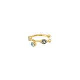 BAGUE D'OREILLE DRIB BLEU OPALE