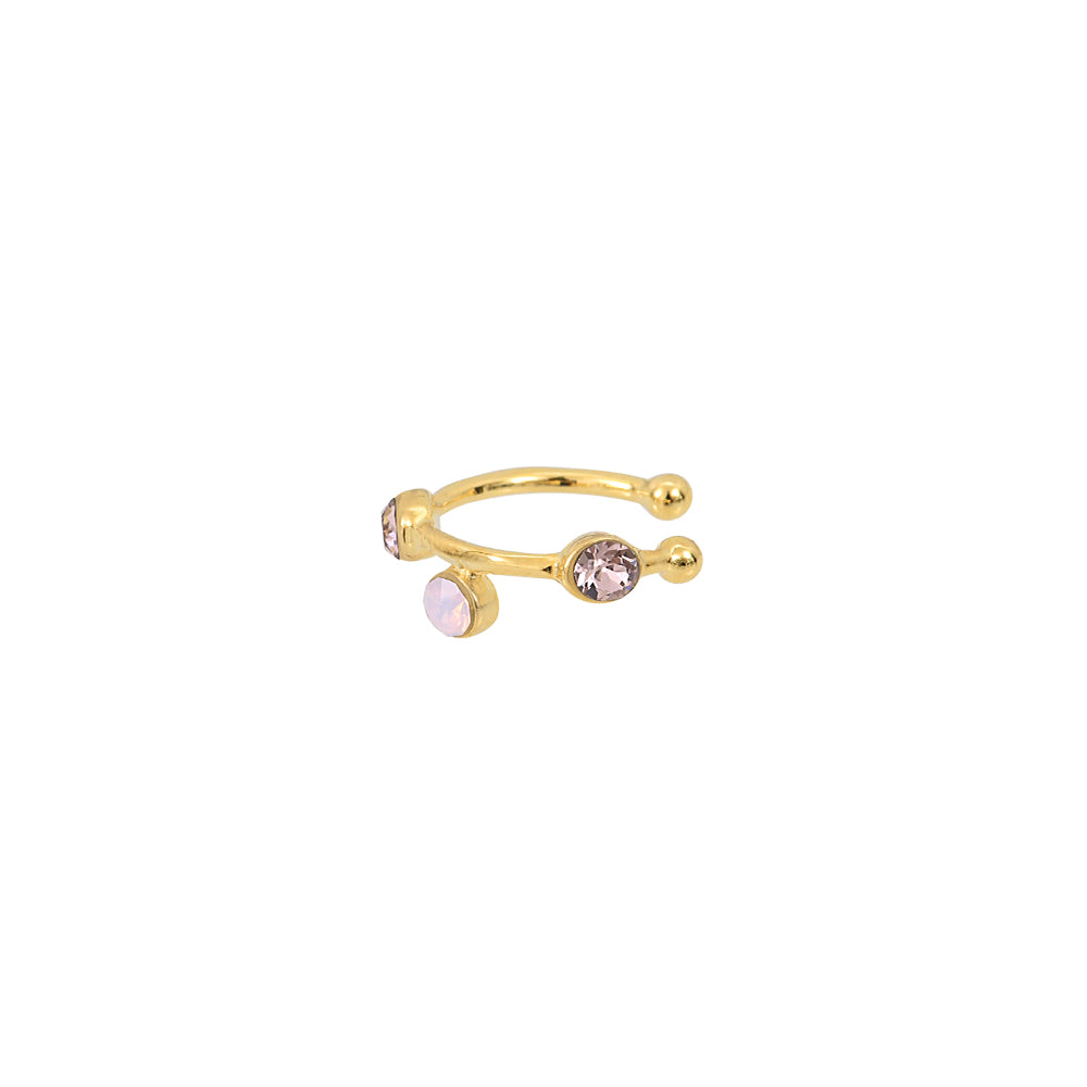BAGUE D'OREILLE DRIB ROSE OPAL