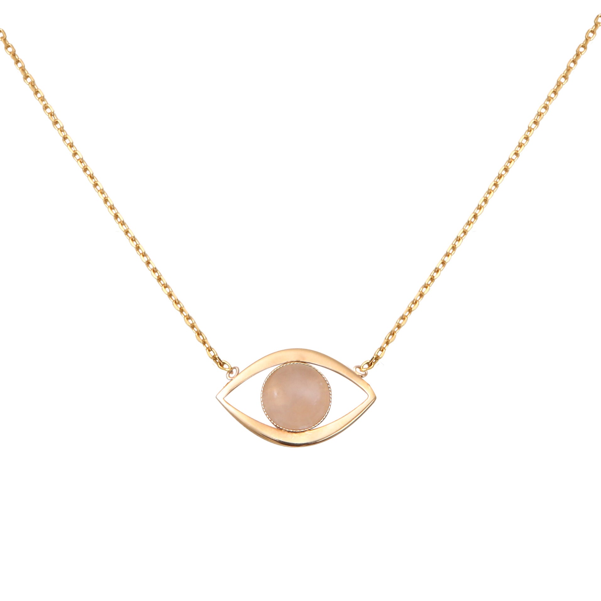 COLLIER EROS QUARTZ ROSE