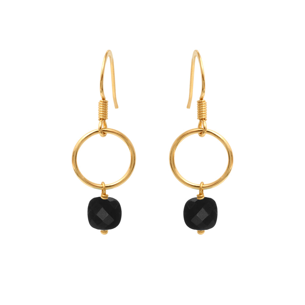 BOUCLES D'OREILLES FIDJI ONYX