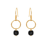 BOUCLES D'OREILLES FIDJI ONYX