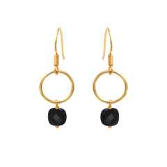 BOUCLES D'OREILLES FIDJI ONYX