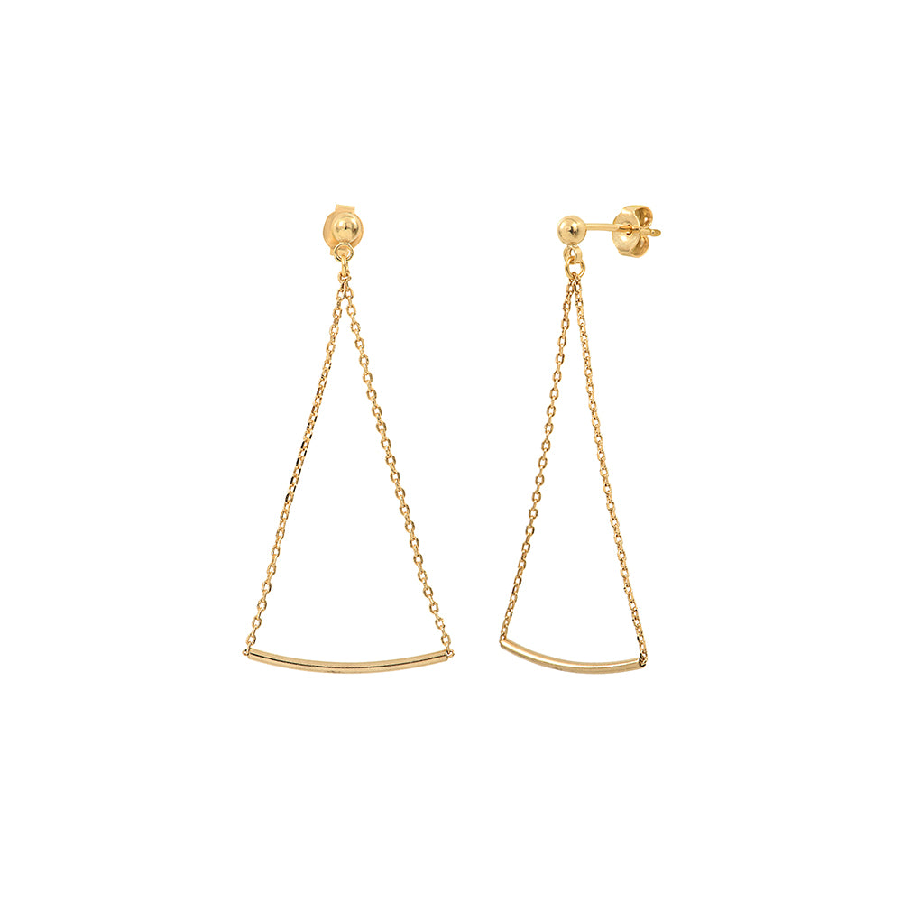 BOUCLES D'OREILLES TRIANGLE FINELINE