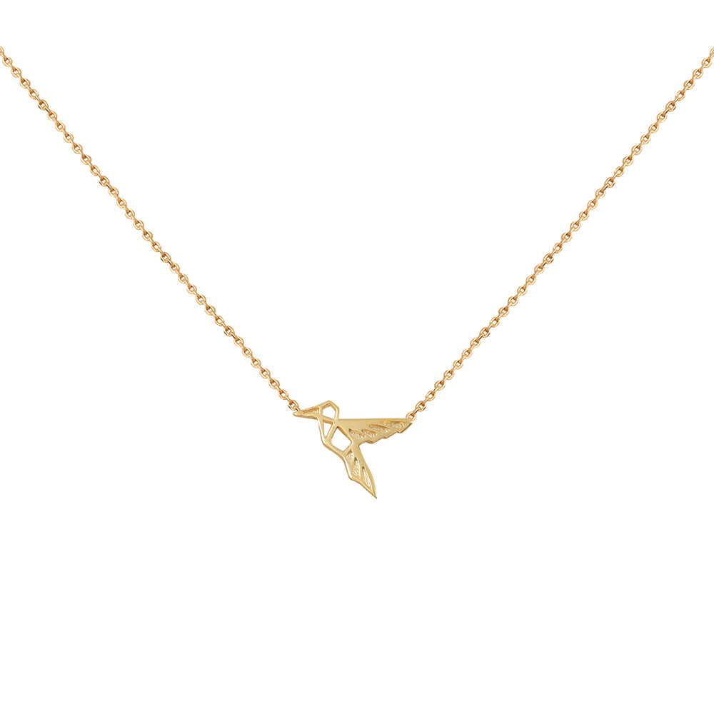COLLIER DORÉ - MINI COLIBRI