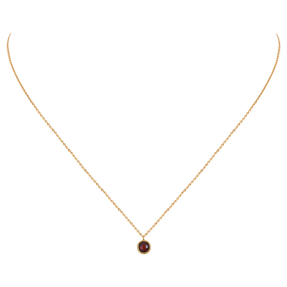 COLLIER MOOREA GRENAT