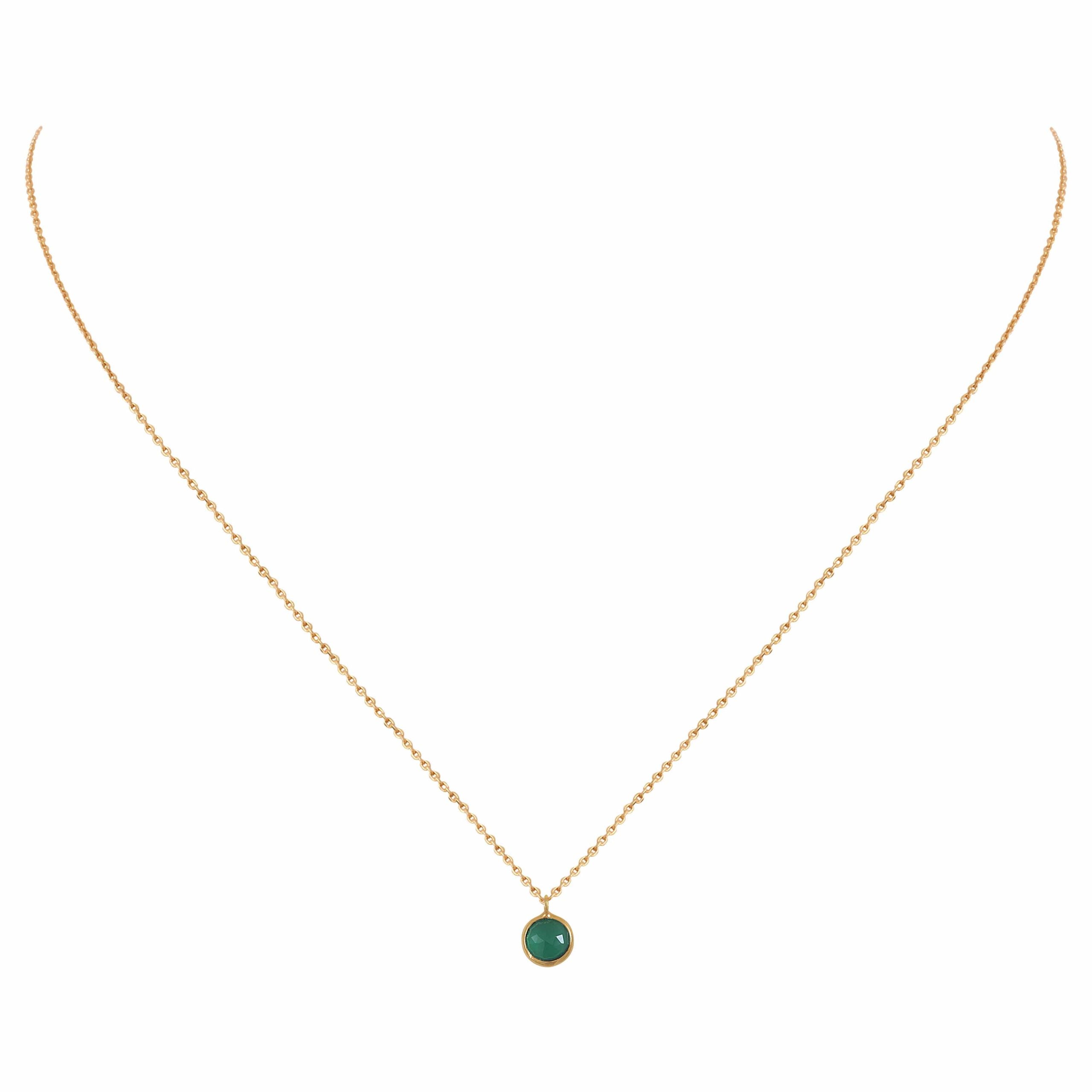 COLLIER MOOREA QUARTZ VERT