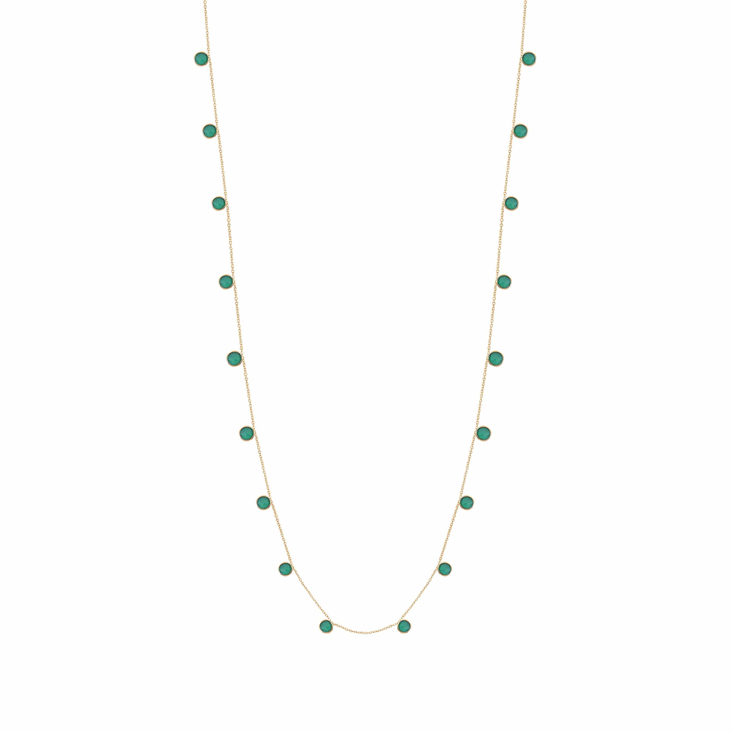 COLLIER SAUTOIR MOOREA QUARTZ VERT